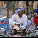 Beduino nel deserto vicino Sharm el Sheik