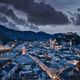 Salzburg im Advent zur blauen Stunde