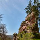 Beeindruckend ist die Burgruine Froensburg / Elsass, ein ehemaliges Raubritternest...