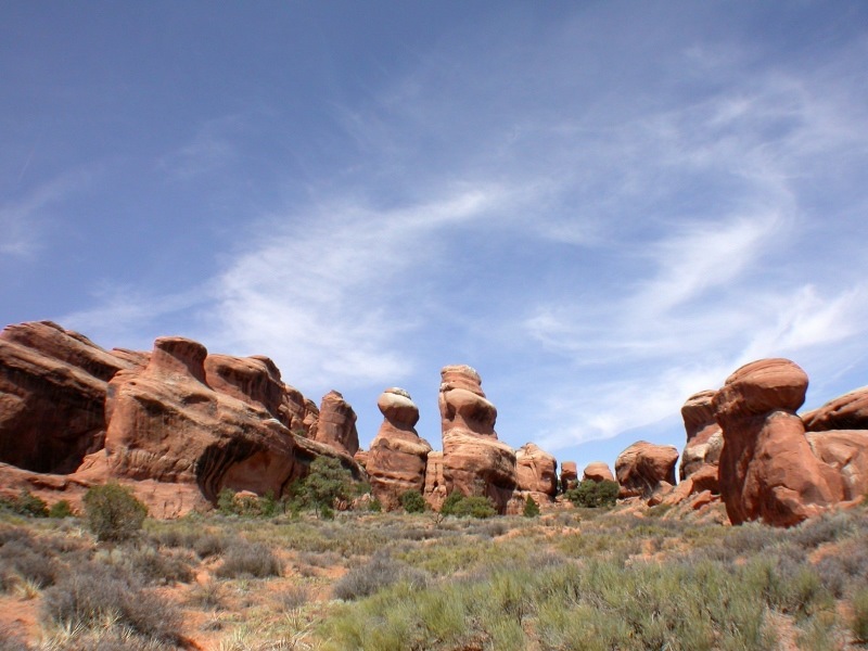 beeindruckende Landschaft im Arches NP