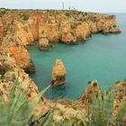 Beeindruckende Tiefblicke hat man Kap Ponta da Piedade bei Lagos.