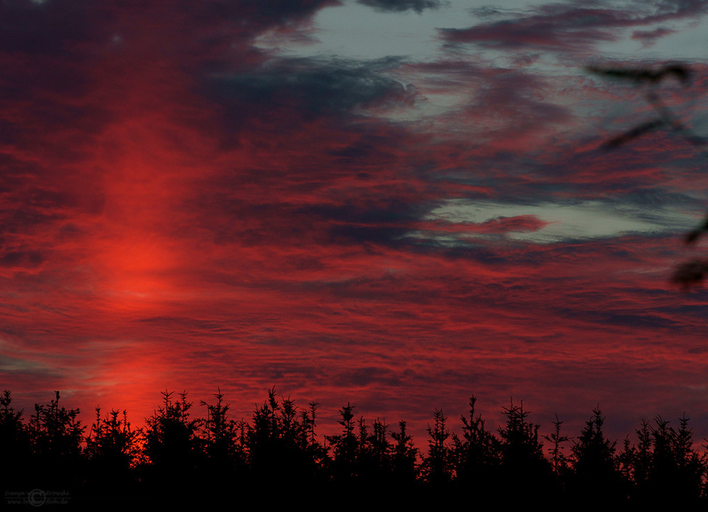 Beeindruckender Sonnenuntergang