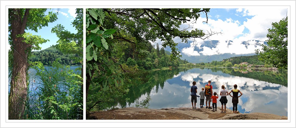 beeindruckt vom Montiggler See