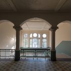 Beelitz Männersanatorium Eingangshalle vom 1. Obergeschoss aus