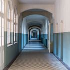 Beelitz Männersanatorium Gang im 1. Obergeschoss