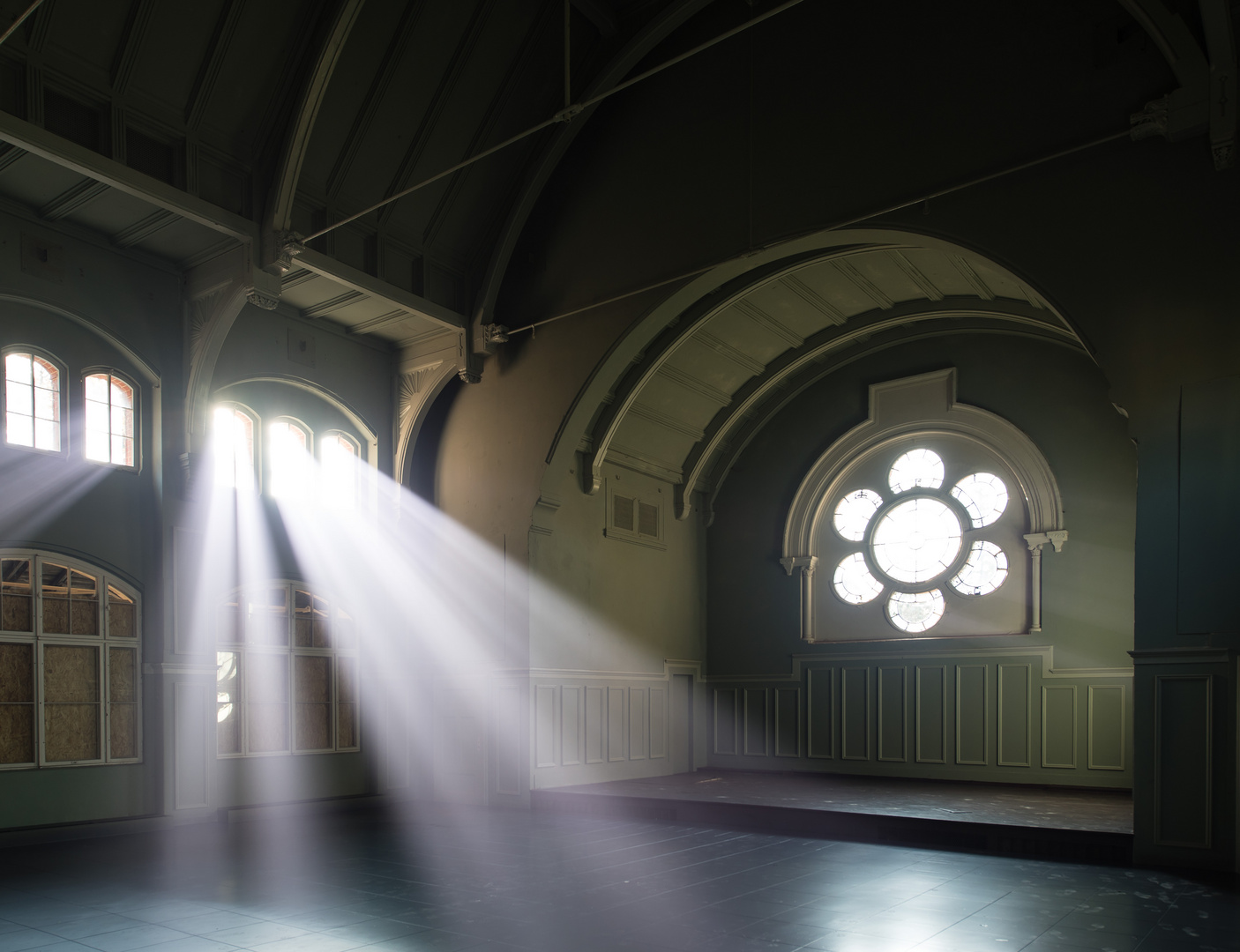 Beelitz, Männersanatorium Speisesaal