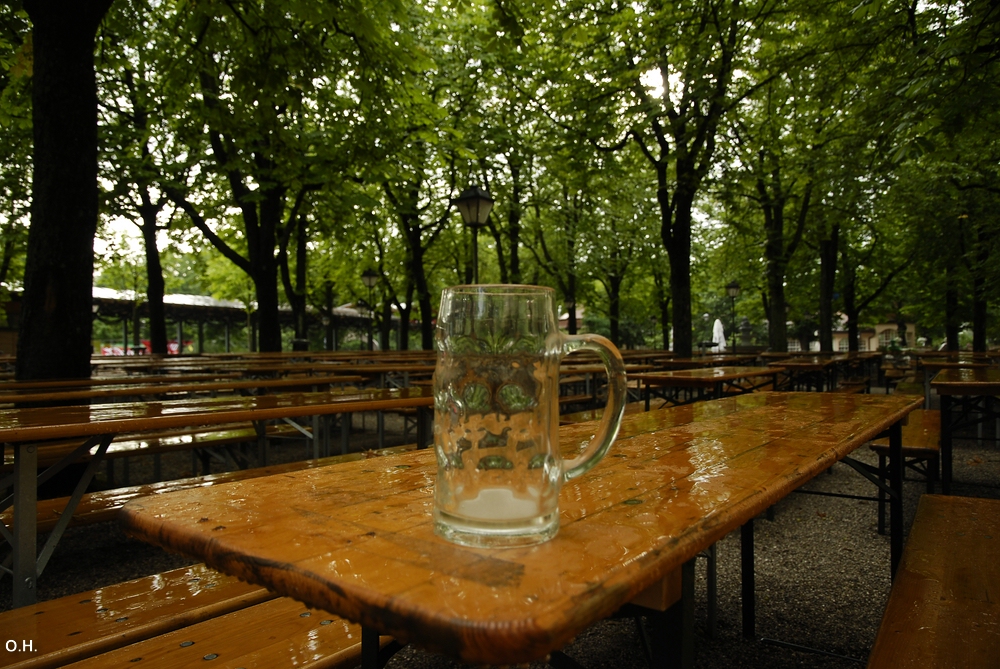 Beer can`t stand the rain