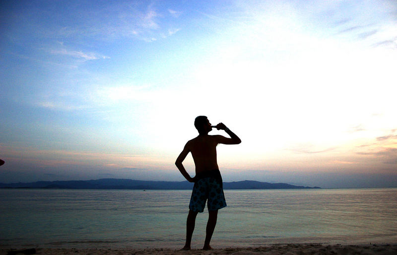 beer on the beach