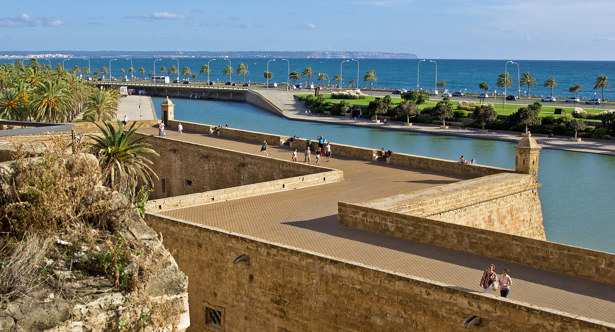 Befestigte Promenade