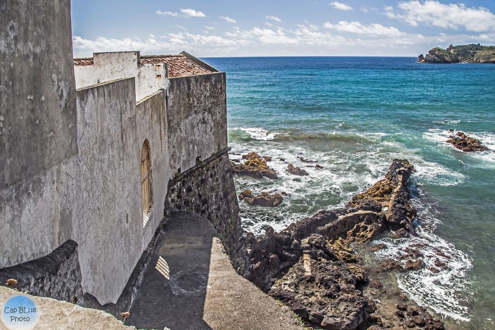 Befestigung und Strand Corpo Santo Vila Franca do Campo