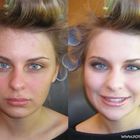 before ---- and after make-up