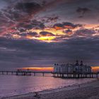 before sunrise at the pier