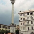 Before the storm. Column of the Virgin Mary on the square of Santa Maria Maggiore. Rome.