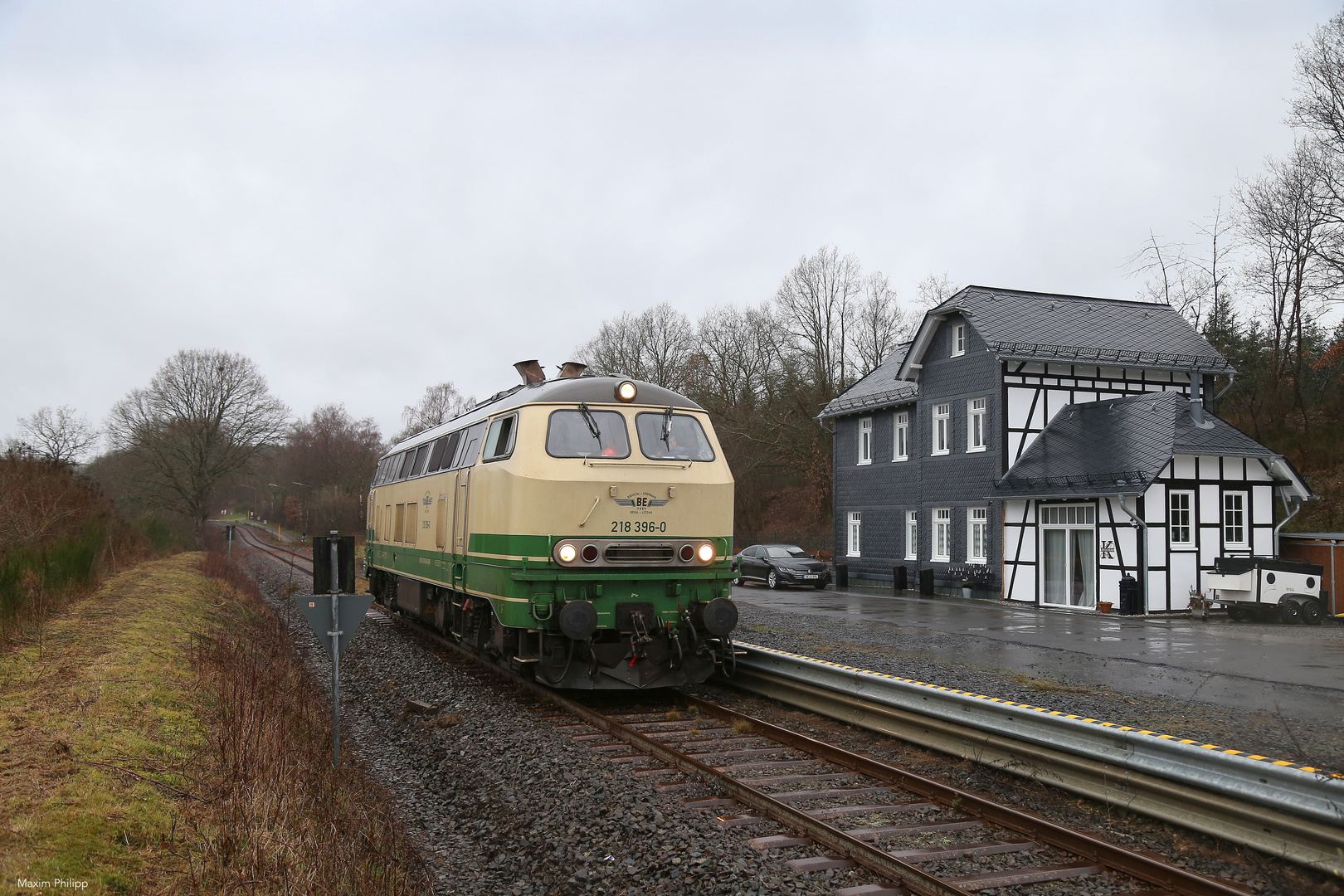 BEG 218 396 auf der Westerwaldbahn