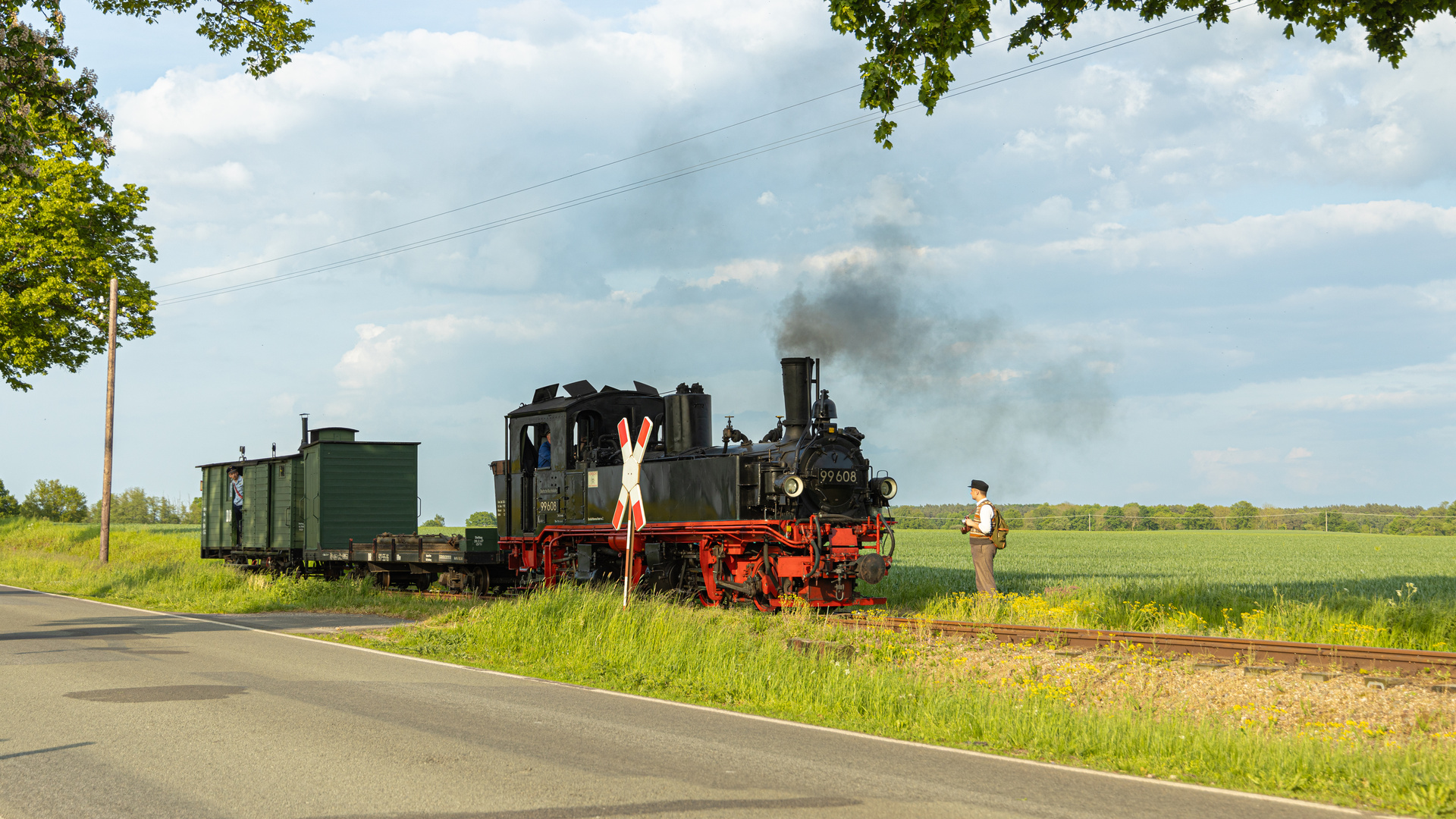 Begegnung an der Landstraße