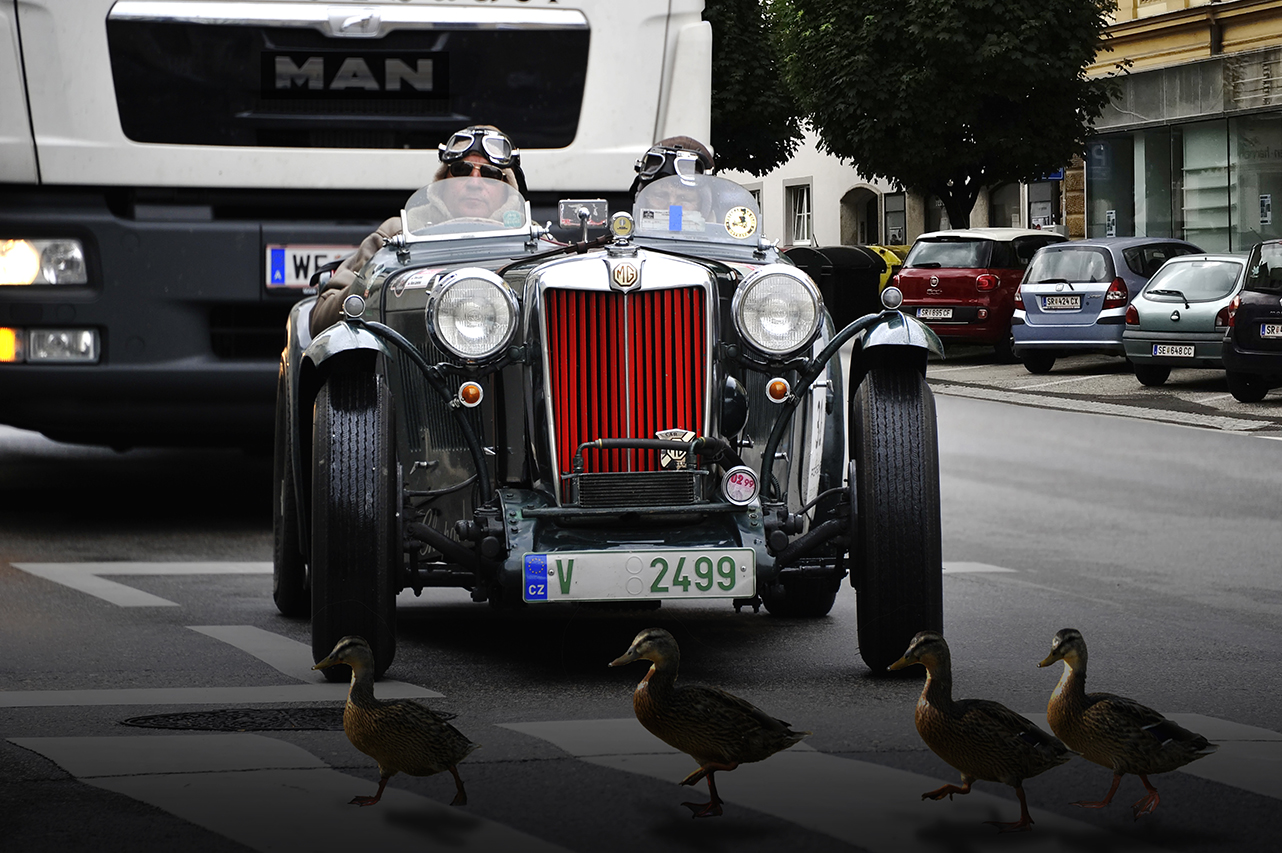 Begegnung auf der Strasse