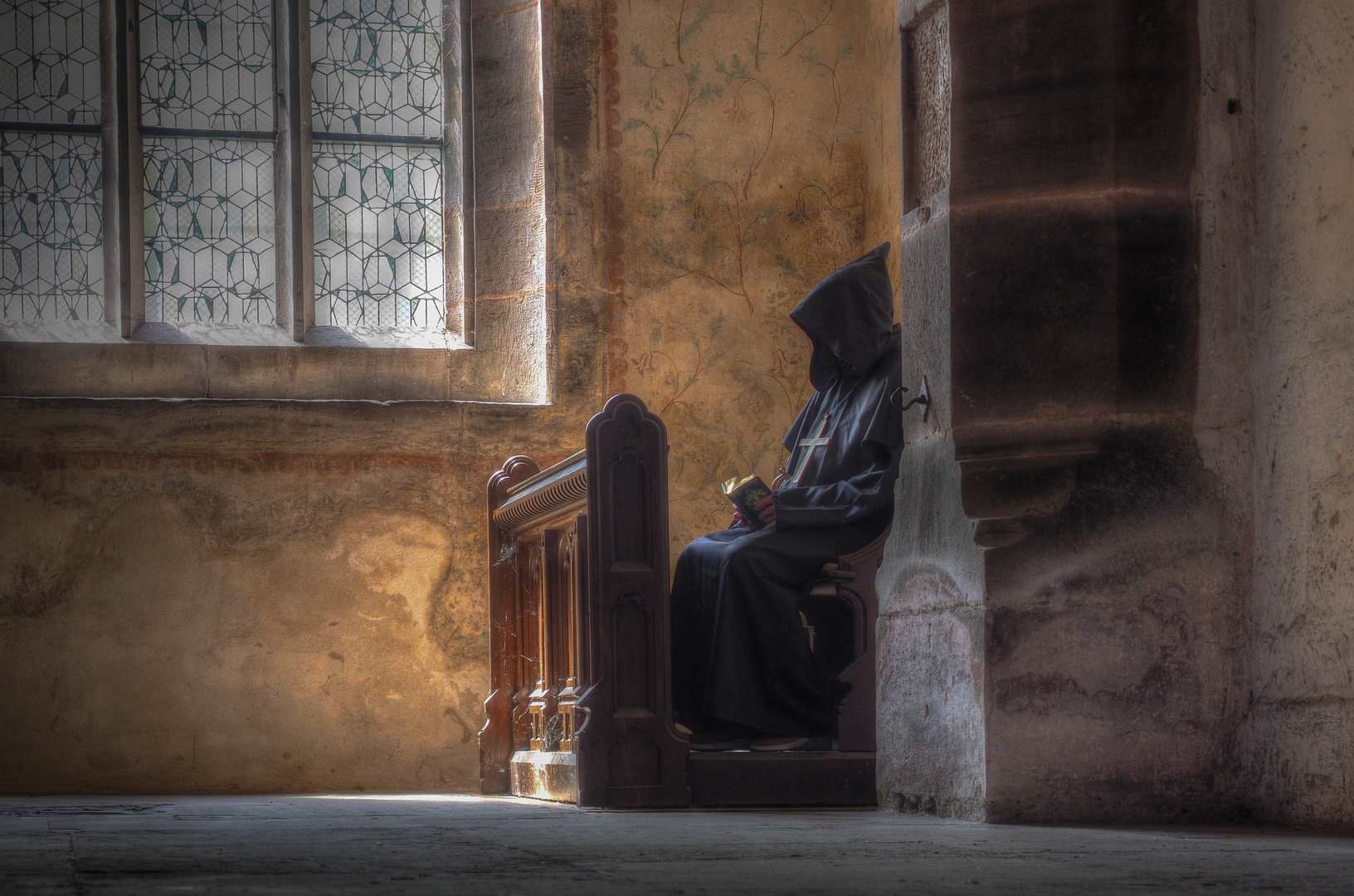 Begegnung im Kloster.