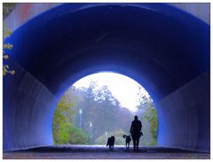 Begegnung im Quellentunnel