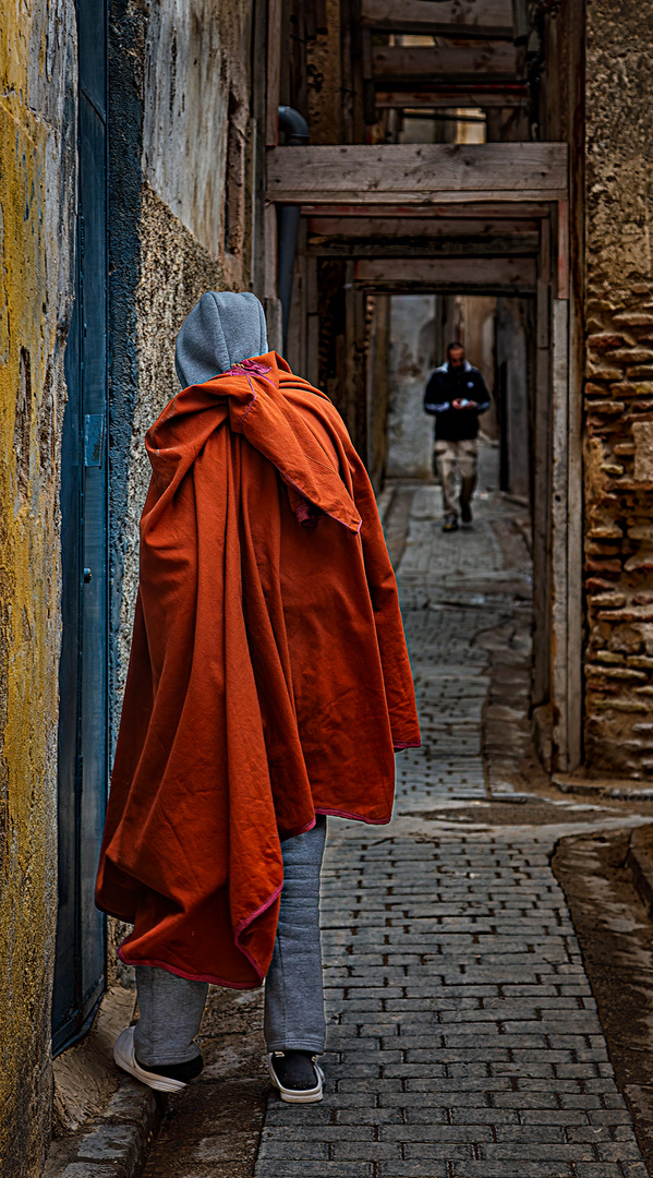 Begegnung in der Medina in Fes