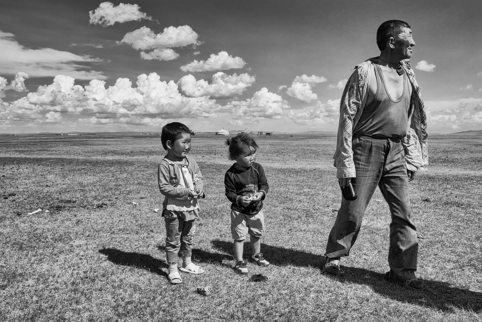 Begegnung in der mongolischen Steppe 