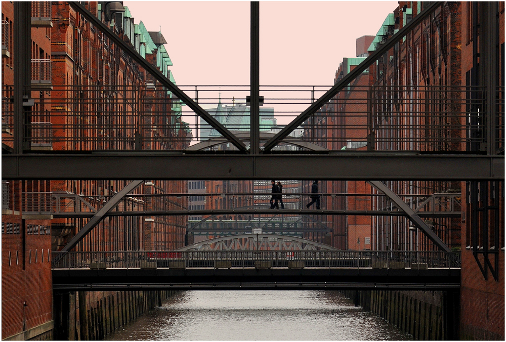 Begegnung in der Speicherstadt