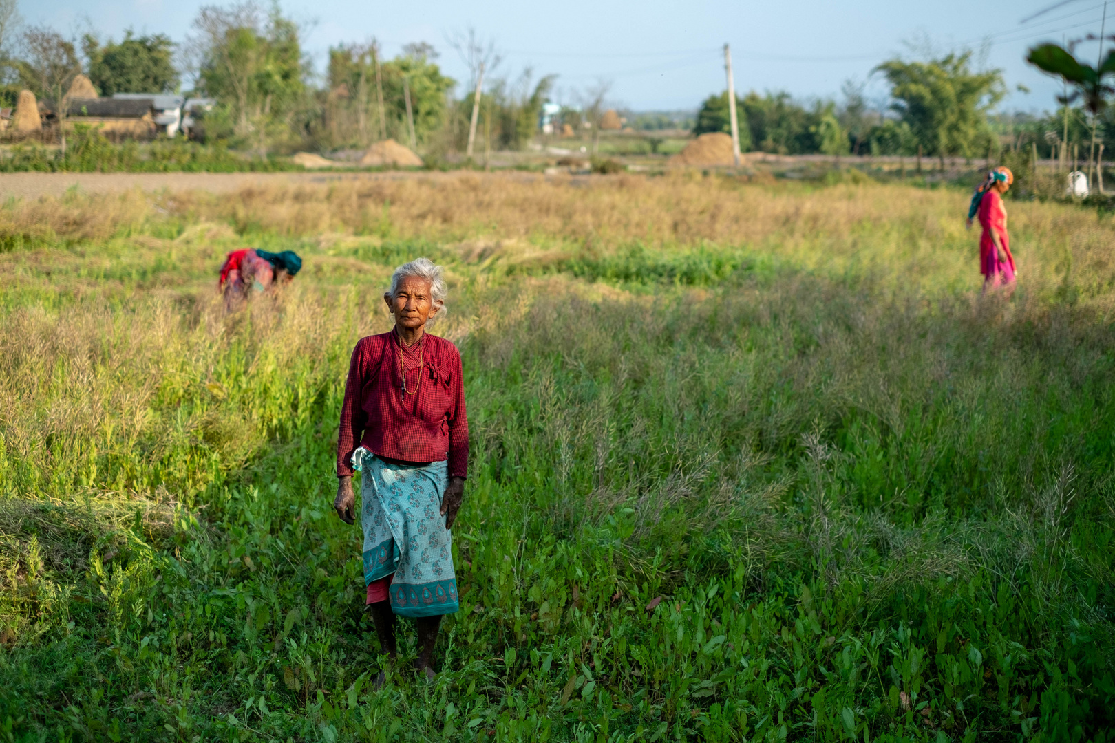 Begegnung in Nepal.