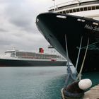 Begegnung mit der Queen Mary 2 (am 14.12.2009 auf Barbados)