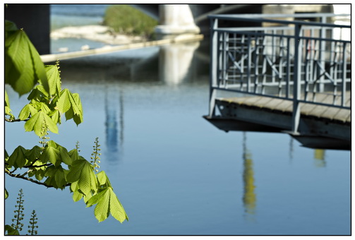 Begegnung über dem Fluss