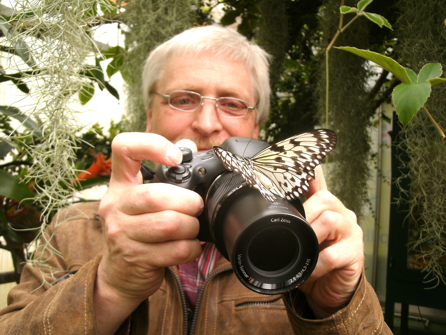 Begegnung zwischen Mensch und Schmetterling!