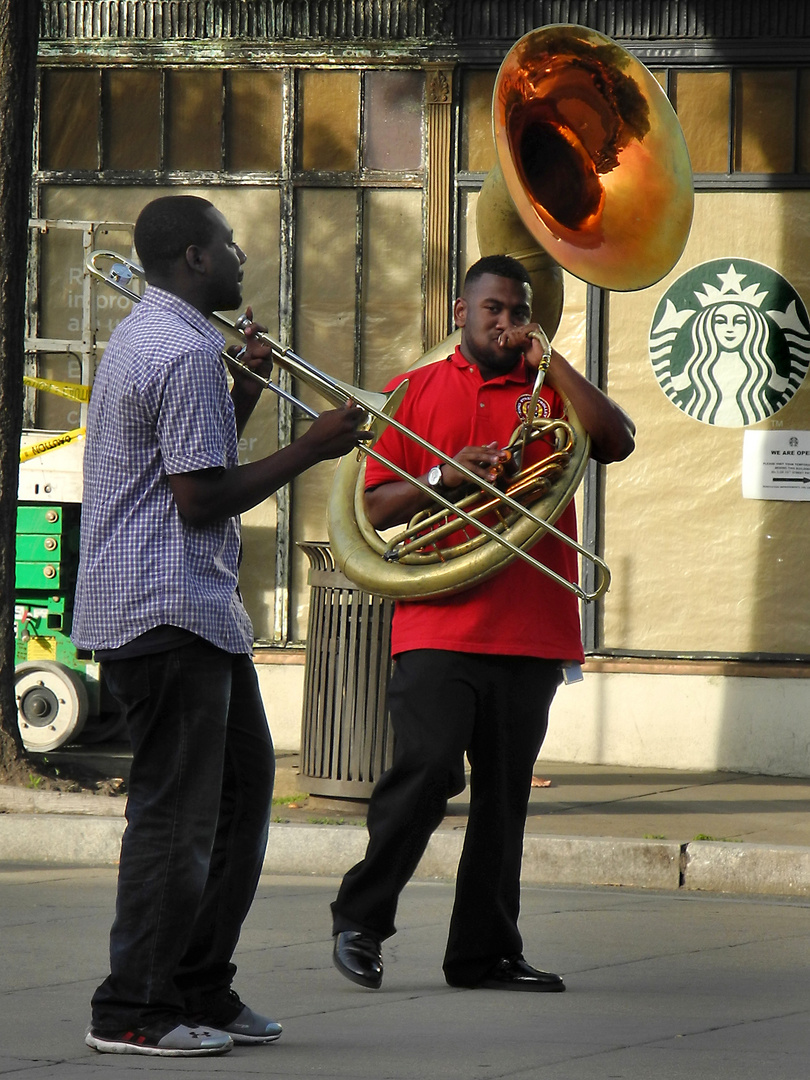 Begegnungen (7) .... in Washington D.C. mit Straßenmusikanten (USA)