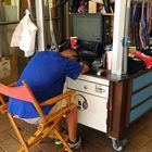 Begegnungen (8) .... in  Miami mit einem ermüdeteten Straßenverkäufer  (Florida)