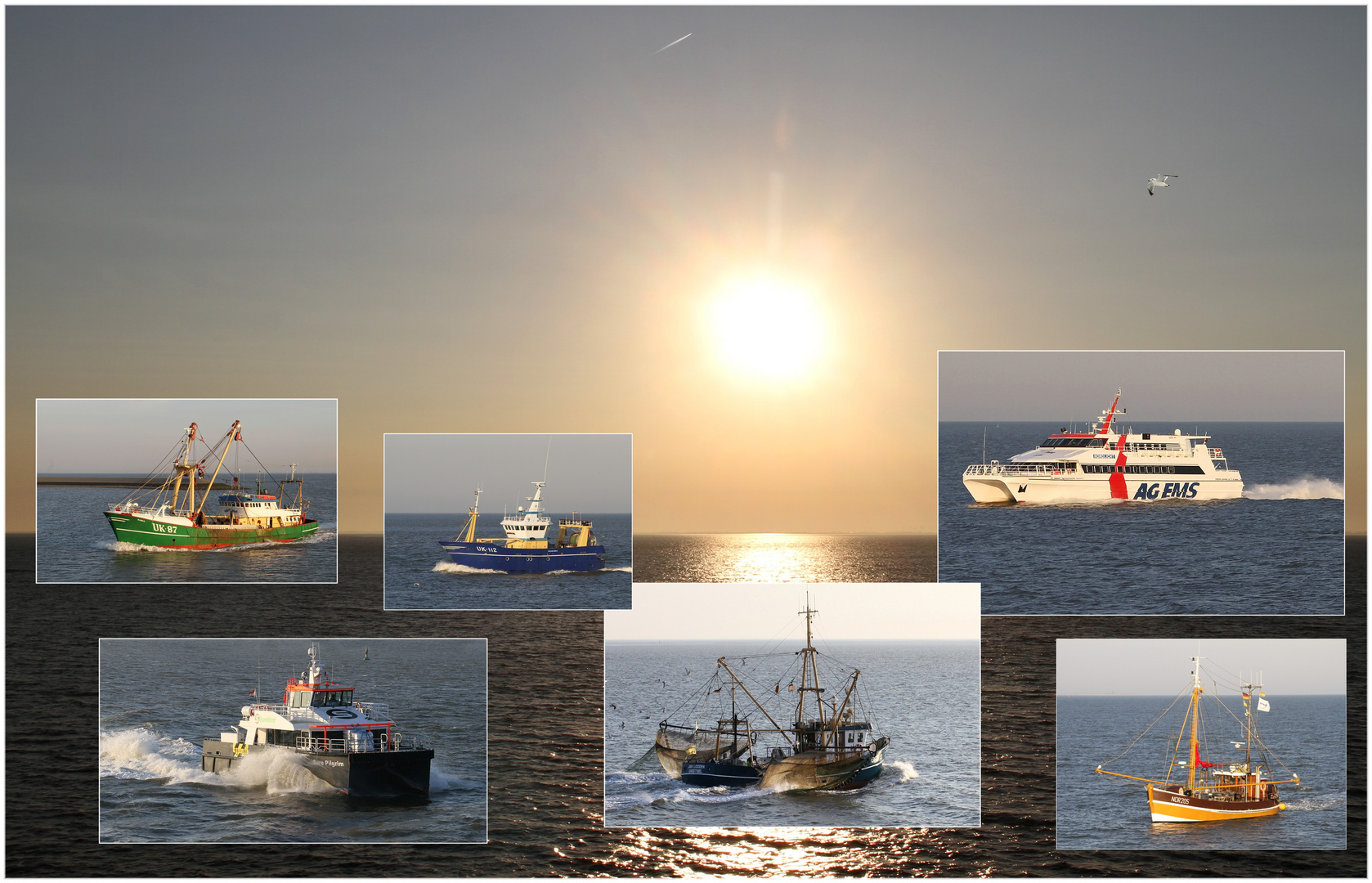 Begegnungen auf dem Weg zu der Nordseeinsel Borkum