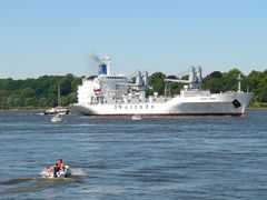 Begegnungen auf der Elbe.