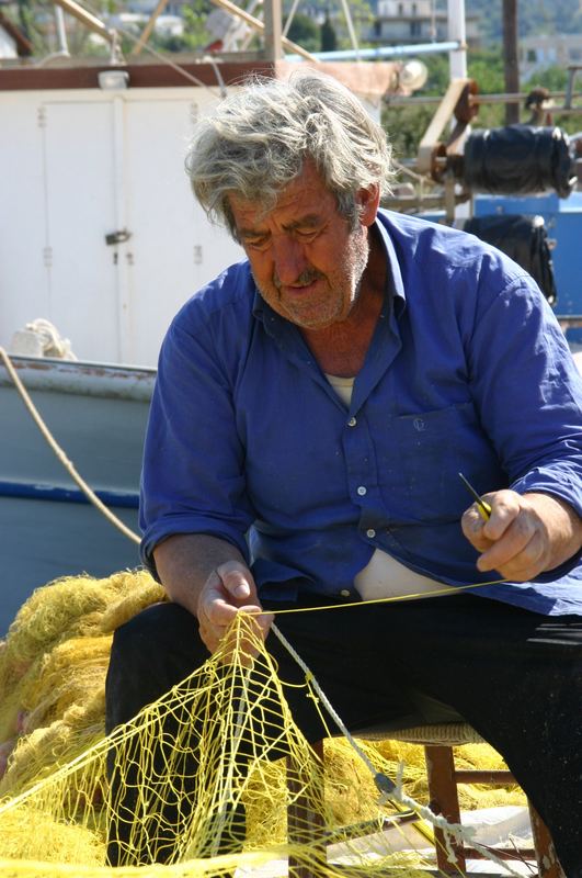 Begegnungen in Euböa - Im Hafen von Nea Styra 3