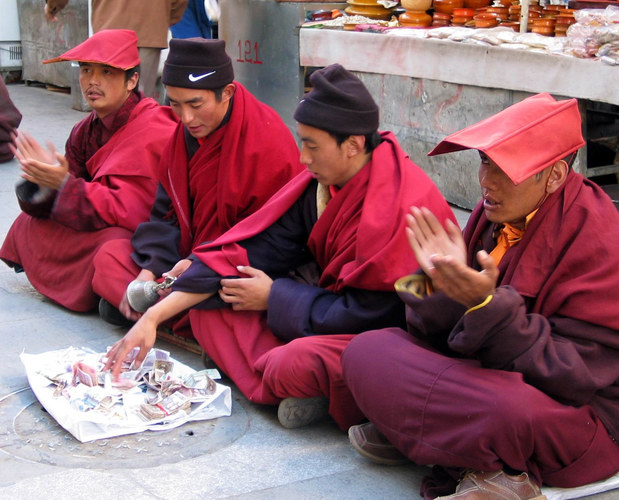 Begging monks