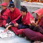 Begging monks