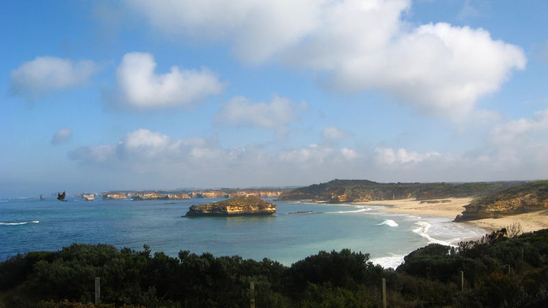 Beginn der Great Ocean Road aus westlicher Richtung