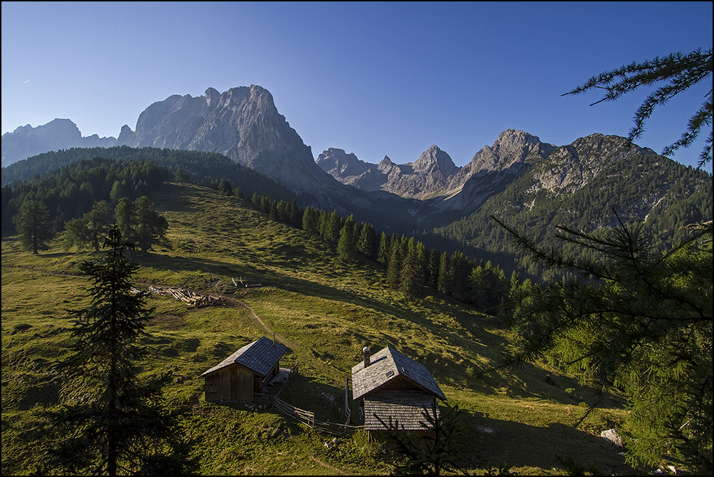 Beginn des Rudi Ellersteiges Richtung Lienzer Dolomiten