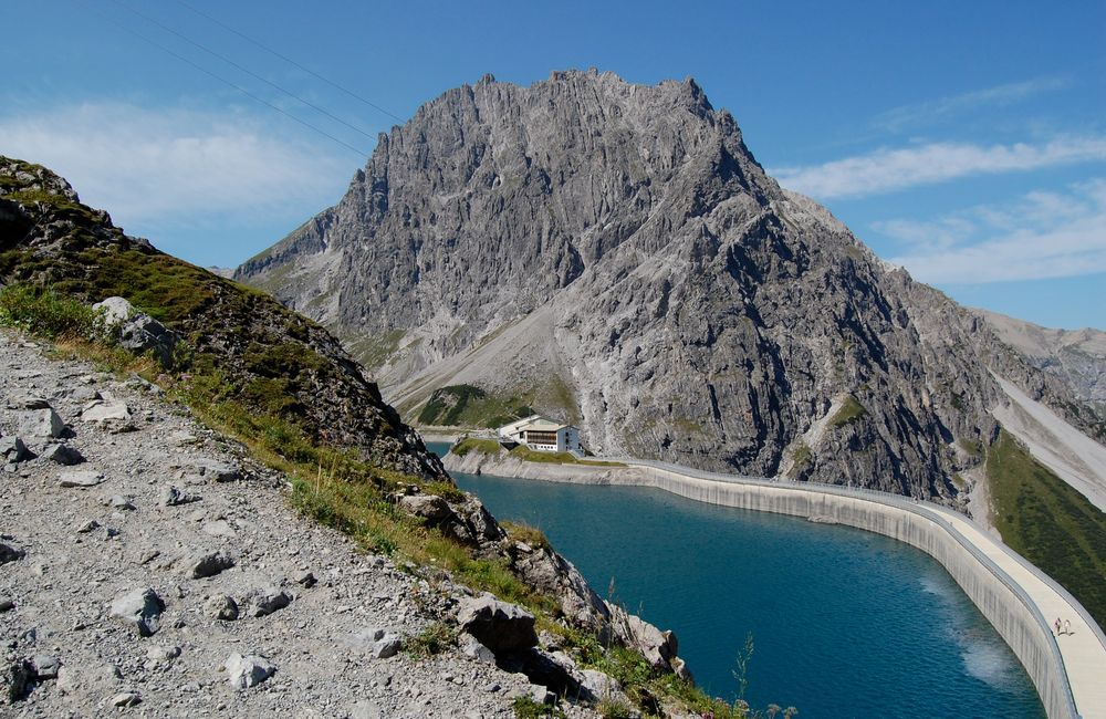 Beginn eines Rundganges um den Lünersee