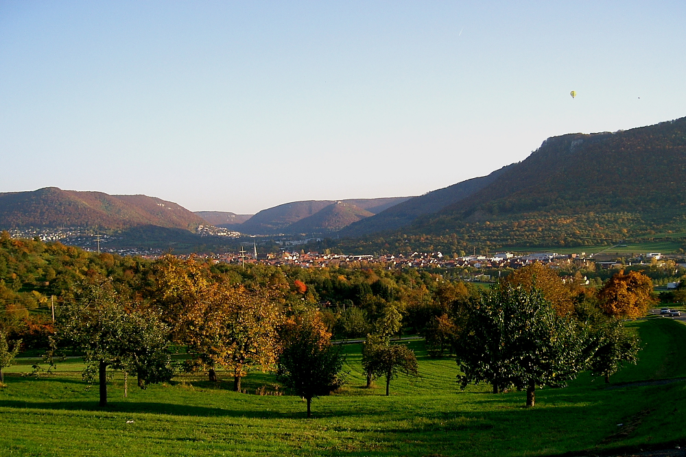 Beginnender Herbst im Ermstal/ Dettingen am Fuße der schw. Alb!