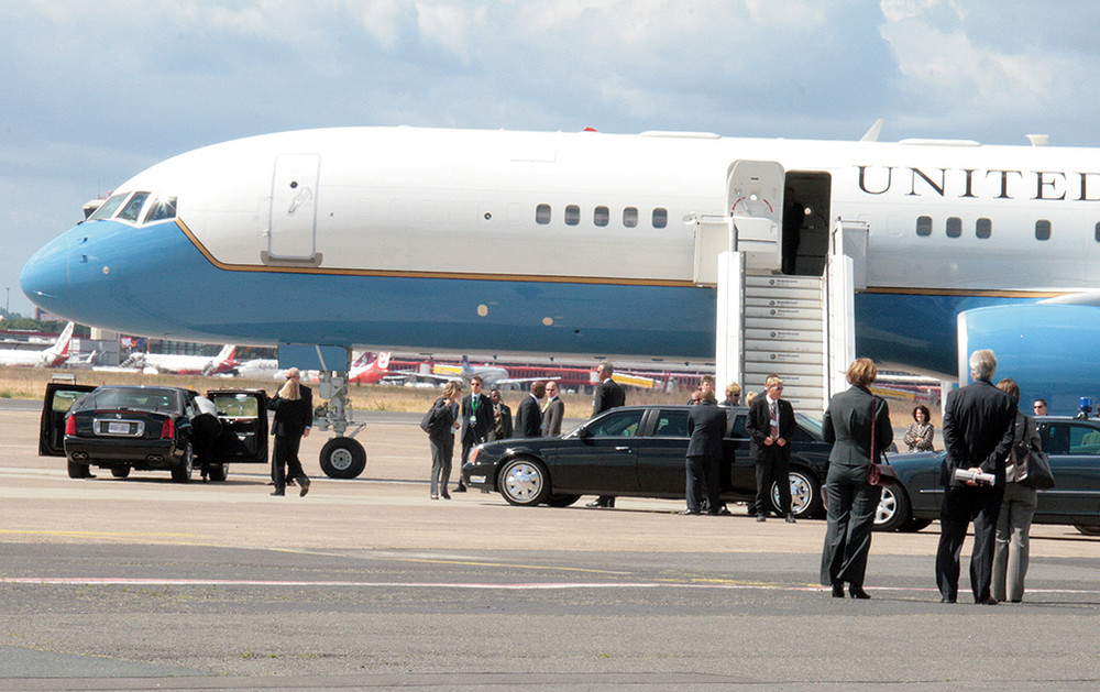 Begleitflugzeug der Air Force One