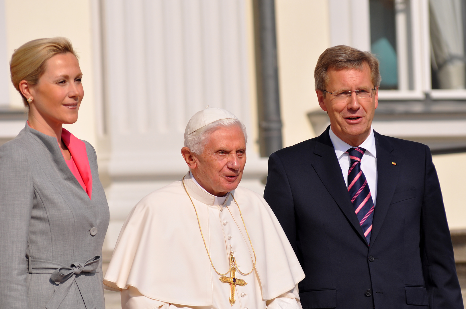 Begrüßung durch Bundespräsident Christian Wulff