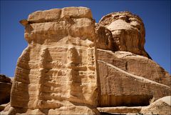 Behauen und verwittert (1), Petra - Jordanien