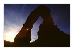 Behind Delicate Arch