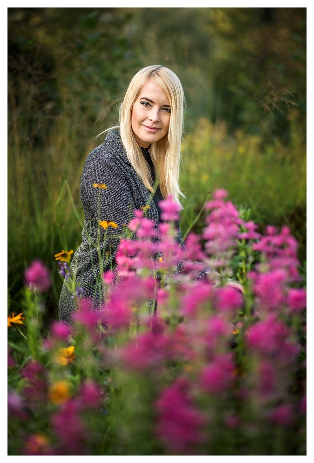 Behind the Flowers