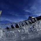 behind the ice fence