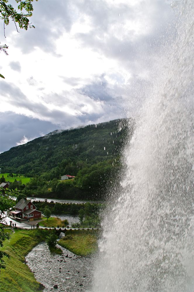 Behind The Waterfall.