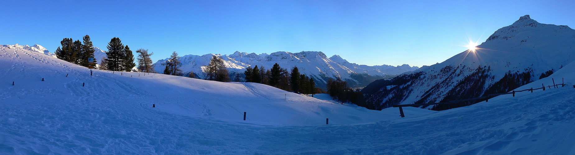 Bei -15° und Sonnenuntergang......