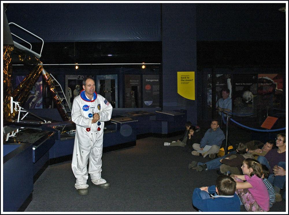 Bei Astronaut Cern im Sience Museum in London