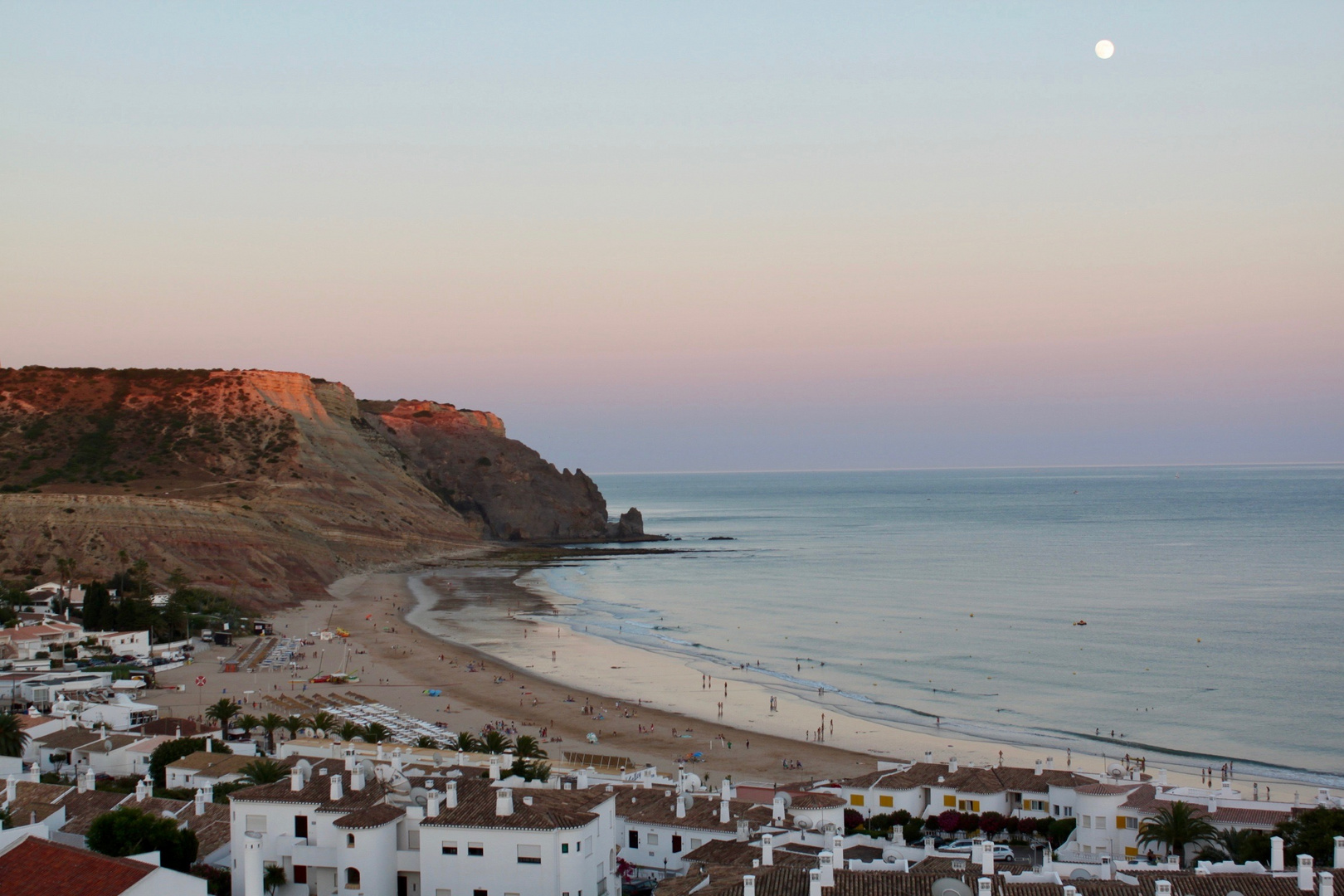 Bei Dämmerung, Praia da Luz, Portugal